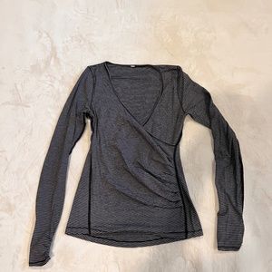 Lululemon Faux Wrap Long sleeve